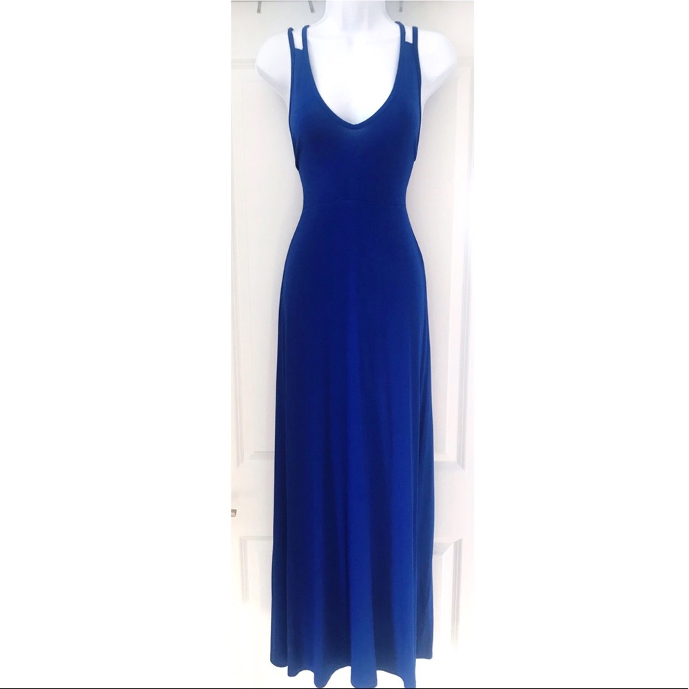 Boohoo cross back maxi dress